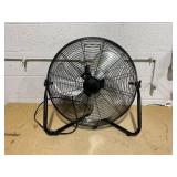 Mainstays 20" 3-Speed High Velocity Tiltable Black Steel Floor Fan