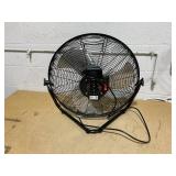 Mainstays 20" 3-Speed High Velocity Tiltable Black Steel Floor Fan