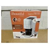 Beautiful Perfect Grind Programmable Single Serve Coffee Maker, White Icing by Drew Barrymore