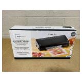 Mainstays Vacuum Sealer with Built-in Cutter and Roll Storage, 1 Vacuum Seal Roll Included , Black