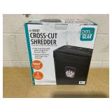 Pen+Gear 6-Sheet Cross-Cut Paper/Credit Card Shredder with 3.7 Gallon Bin, Black, Home & Office Use