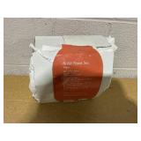 Beautiful Solid 4-Piece 100% Cotton Percale White Sheet Set, Queen by Drew Barrymore