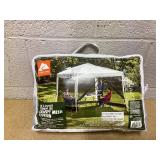 Ozark Trail Instant Pop Up Canopy Tent with Zippered Canopy Mesh Curtain