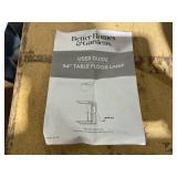 Better Homes & Gardens Brand Matte Black Floor Lamp with Magazine Rack