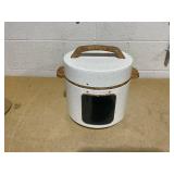 The Pioneer Woman Linen Speckle 6-Quart Pressure Cooker with Touch Control Display