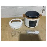 The Pioneer Woman Linen Speckle 6-Quart Pressure Cooker with Touch Control Display