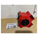 Lasko 11" X-Blower Multi-Position Utility Blower Fan with USB Port, Red, X12900