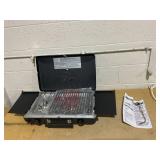 Ozark Trail 2 Burner Black Propane 2-in-1 Portable Camp Stove and Grill, Model GCT2220WB