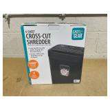 Pen+Gear 6-Sheet Cross-Cut Paper/Credit Card Shredder with 3.7 Gallon Bin, Black, Home & Office Use