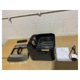 Mainstays 4L Electric Deep Fryer, Matte Black, Stainless Lid, 1800W