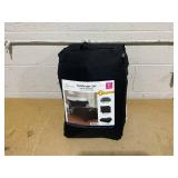 Mainstays 7 Piece Reversible Bed in a Bag Comforter Set with Sheets, Black, Full