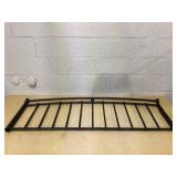 Full Size Laisnet Metal Platform Bed Frame with Vintage Victorian Headboard & Footboard
