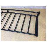 Full Size Laisnet Metal Platform Bed Frame with Vintage Victorian Headboard & Footboard