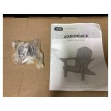 Keter Everest Adirondack Chair with Integrated Cupholder