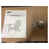Keter Everest Adirondack Chair with Integrated Cupholder