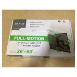 SANUS VuePoint Full-Motion TV Wall Mount for TVs 26"-65" up to 55 lbs