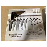 LOT OF 2 Better Homes & Gardens Rubber Hangers, Non-Slip Hangers