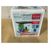Aqua Culture 3 Gallon Transparent Plastic Aquarium,Volume Capacity 3 Gallon
