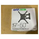 onn Full Motion TV Wall Mount for 19" to 50" TVs, UL Listed, swivel ±45°, up to +5/-15°Tilting
