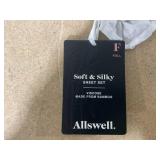 LOT OF 2- Full Size Allswell Soft & Silky 4-Piece Purple Mangosteen Viscose from Bamboo Sateen Bed Sheet Set,