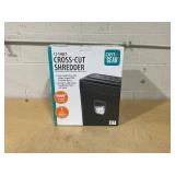 Pen+Gear 6-Sheet Cross-Cut Paper/Credit Card Shredder with 3.7 Gallon Bin, Black, Home & Office Use