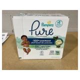 Pampers Pure Baby Diapers, Size 0 ( 10 lbs ) Up to 100% Leakproof, 128 Count