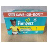 Pampers Swaddlers Sensitive Disposable Diapers Size 5, 124 ct