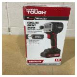 Hyper Tough 20V Brushless Impact Driver with 2.0Ah Lithium-Ion Battery Pack and Charger, 1/4-inch. Hex Collet Chuck Size, 22006.2
