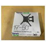 onn Full Motion TV Wall Mount for 19" to 50" TVs, UL Listed, swivel ±45°, up to +5/-15°Tilting
