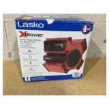 Lasko 11" X-Blower Multi-Position Utility Blower Fan with USB Port, Red, X12900