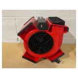 Lasko 11" X-Blower Multi-Position Utility Blower Fan with USB Port, Red, X12900