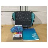 Miscellaneous Arts and Craft lot with Rolling Tote
