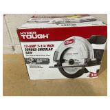 Hyper Tough 12 Amp Corded 7-1/4 inch Circular Saw with Steel Plate Shoe, Adjustable Bevel, Blade & Rip Fence