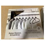 LOT OF 2 Better Homes & Gardens Rubber Hangers, Non-Slip Hangers