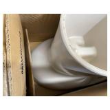 TOTO Drake Elongated Universal Height TORNADO FLUSH Toilet Bowl with CEFIONTECT, Cotton White - C776CEFG#01