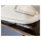 TOTO Drake Elongated Universal Height TORNADO FLUSH Toilet Bowl with CEFIONTECT, Cotton White - C776CEFG#01