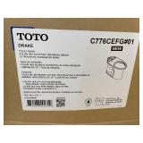 TOTO Drake Elongated Universal Height TORNADO FLUSH Toilet Bowl with CEFIONTECT, Cotton White - C776CEFG#01