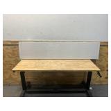 RED LANTER 6 ft. Tall White Temporary Cardboard Folding Screen - 4 Panel (damaged)