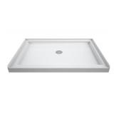 DREAMLINE slimeline 32" x 48" Center Drain Single Threshold Shower Base in White (no box)