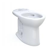 TOTO Drake Elongated Universal Height TORNADO FLUSH Toilet Bowl with CEFIONTECT, Cotton White - C776CEFG#01