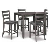 Bridson Counter Height Dining Table and 4 Bar Stools