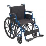 Drive Medical Blue Streak 18-Inch Manual Wheelchair