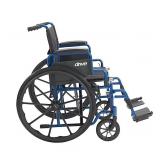 Drive Medical Blue Streak 18-Inch Manual Wheelchair