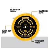 DEWALT Precision Trim Coated Thin Kerf 10 in. 80-Teeth ATB Fine Crosscut 0902256