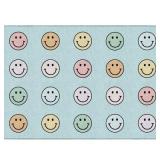 Pastel Rainbow Smiley Face Seating Rug