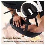 BestMassage Adjustable 2 Folding Portable Massage Table W/ Carry Case, Black