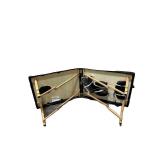 BestMassage Adjustable 2 Folding Portable Massage Table W/ Carry Case, Black