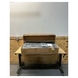 Twin Bed Frames with Luxury Wingback and Fast Charging Station,Twin Size Upholstered Button Tufted Storage Headboard Platform Bed,Sturdy Wooden Slats Support,Noise-Free,Easy Assembly,Dark Gray