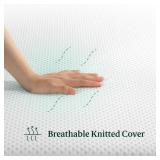 Green Tea Aspire Full Medium Smooth Top 10 Inch Memory Foam Mattress, Made in USA