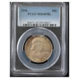 1956 Franklin Half Dollar PCGS MS64 FBL